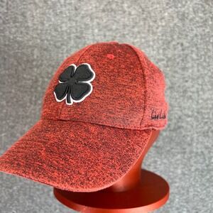 Black Clover Golf Hat Mens L/XL Red Pete Dye Course French Lick Memory Fit Cap
